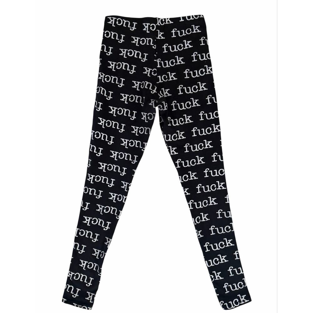 VINTAGE 80'S Lip Service leggings  F**K sz S/M